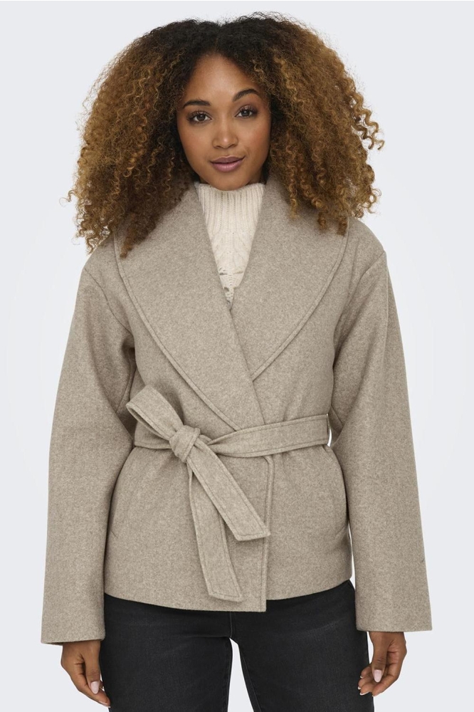 ONLAUGUSTA LIFE SHORT COAT OTW NOOS 15314352 FUNGI/MELANGE